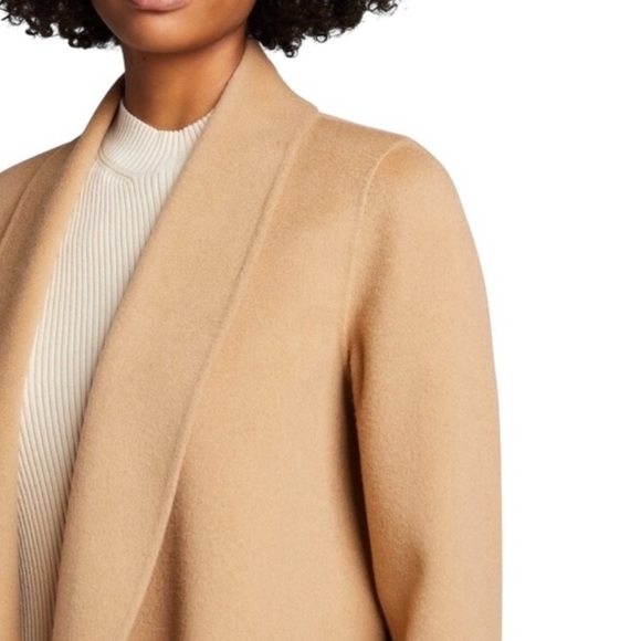 EUC/LIKE NEW Theory Clairene Double-Face Wool Cashmere Jacket/Coat in Camel - S - Picture 4 of 13